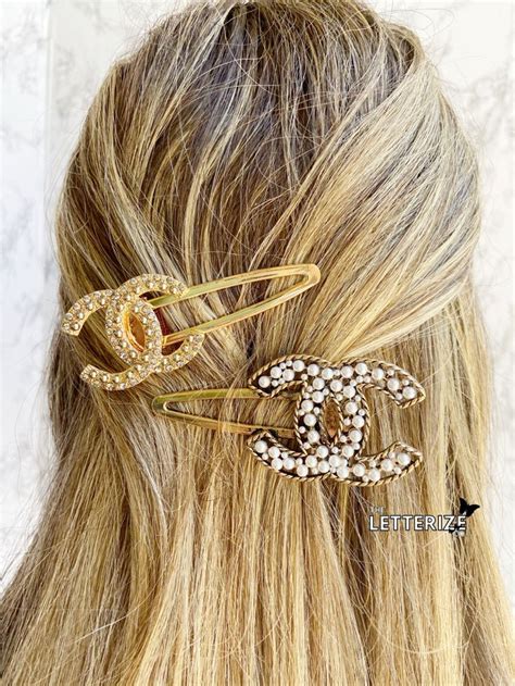 chanel replica hair clips|chanel accessory.